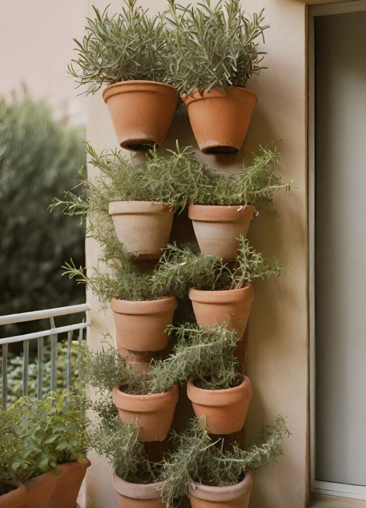 Huertos verticales de plantas aromáticas